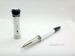 High Quality Mont blanc Bonheur Rollerball Pen - White Resin Silver Clip